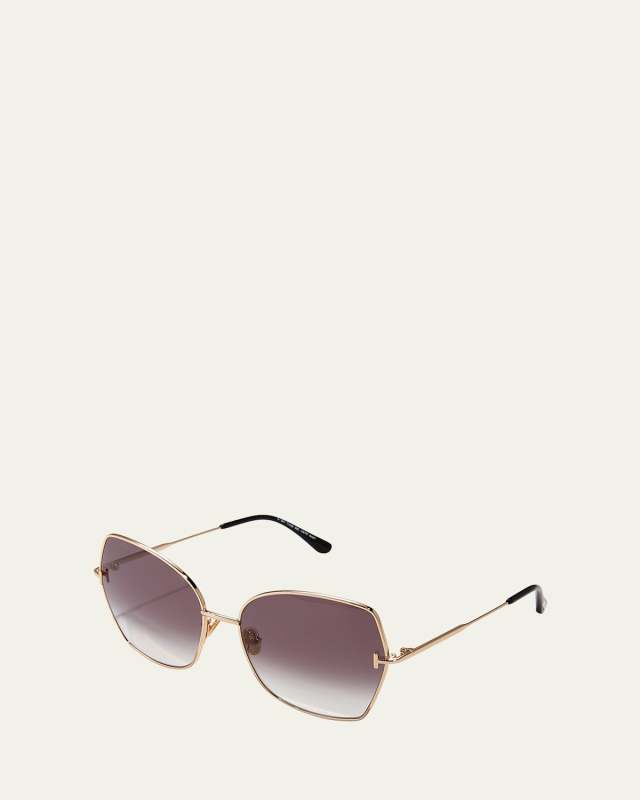 Farah Metal-Plastic Butterfly Sunglasses